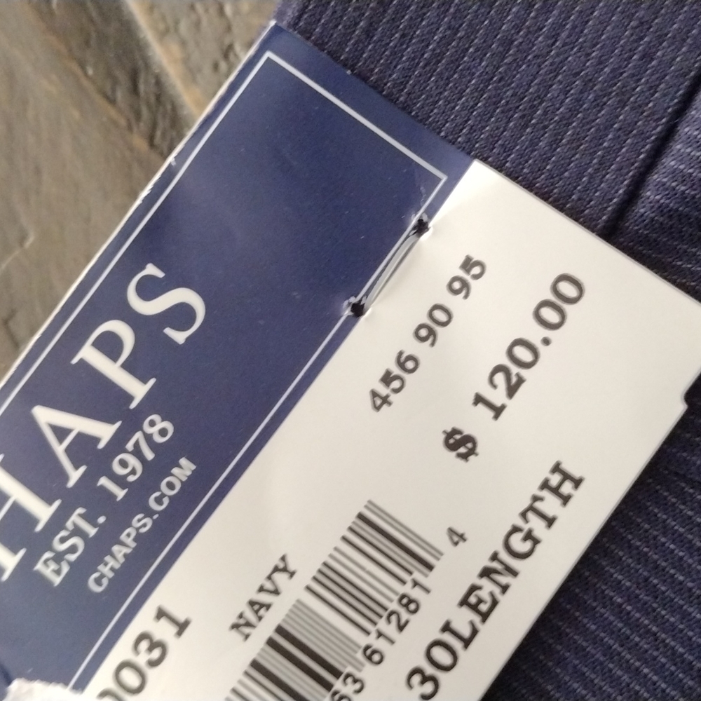 Men's Navy Chaps Performance Pant New 40 W / 30 L